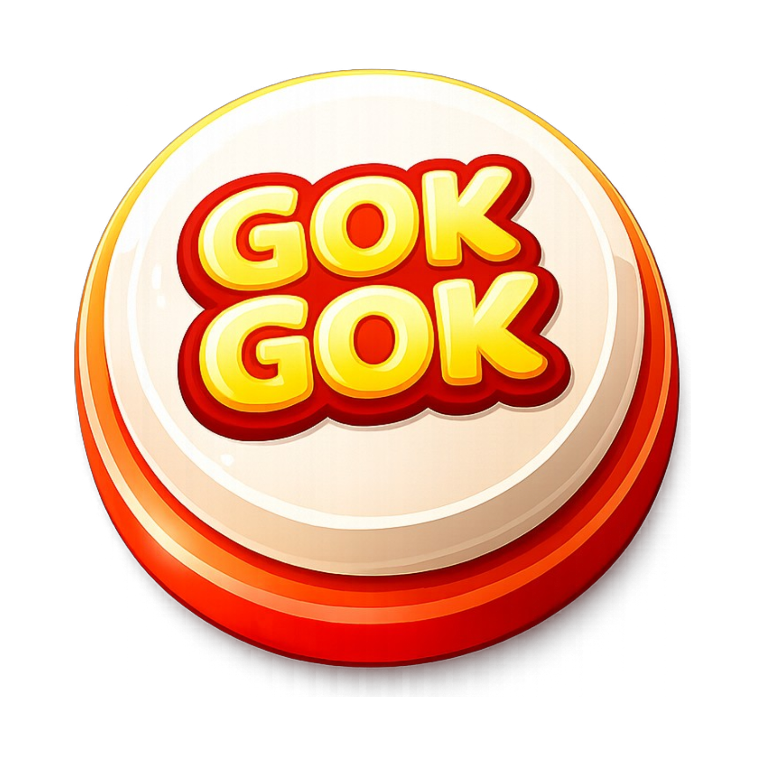 Glossy 3D Gok Gok Gok Button